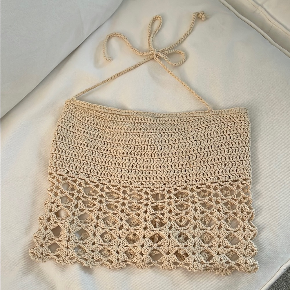 TIC TOC Crochet Halter Top